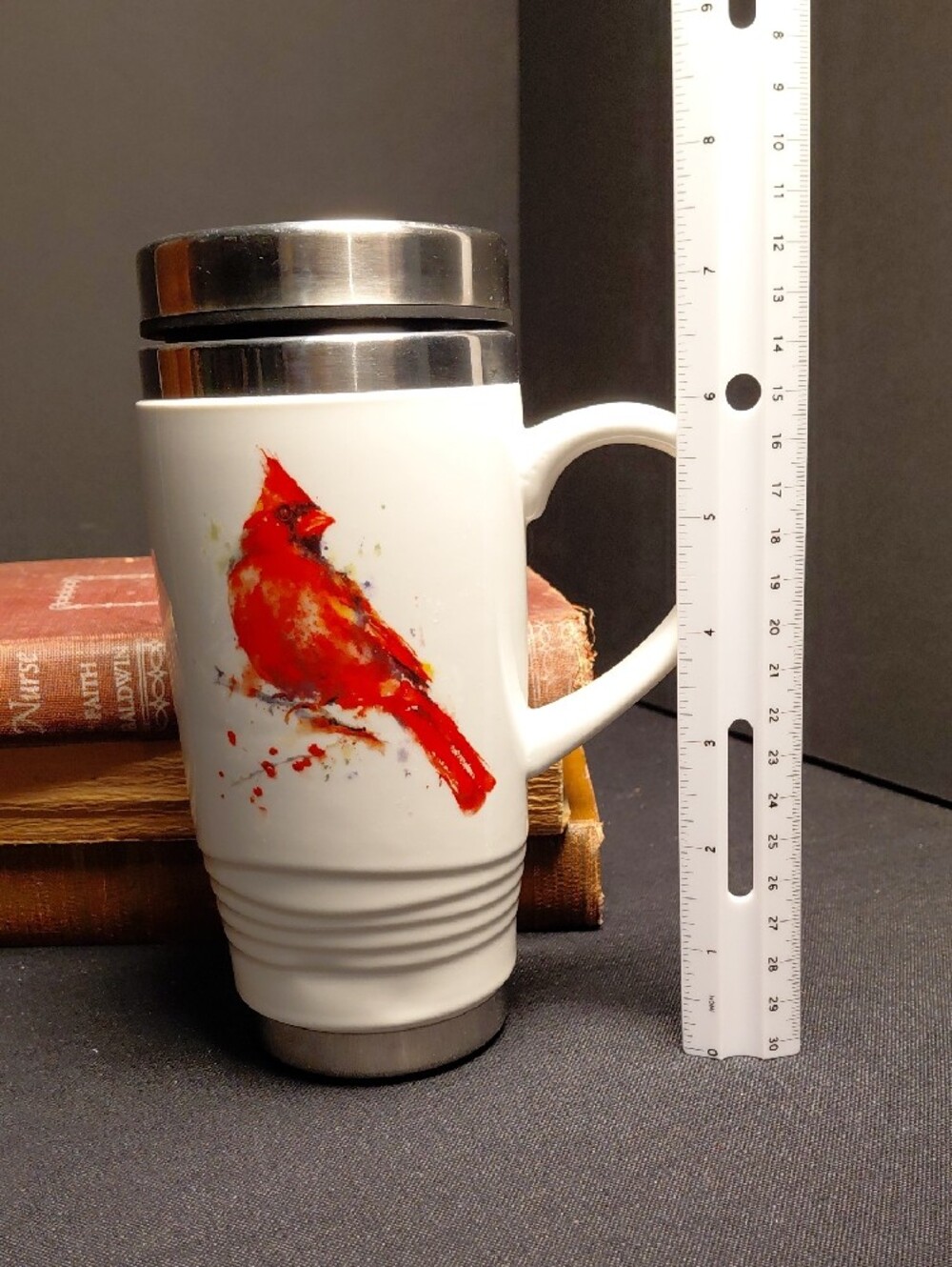 DEMDACO Red Cardinal CERAMIC TRAVEL MUG - Picture 4 of 7